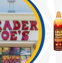 trader joe&#x27;s storefront and salted maple cold foam creamer