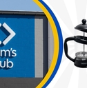 Sam&#x27;s Club logo with French Press collage
