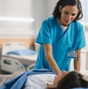 A nurse with patient