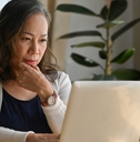 older woman on laptop