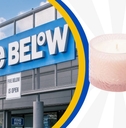 Five below storefront with candle