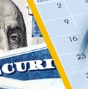 social security cards, cash, calendar