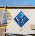 Sam&#x27;s Club store with Christmas tree