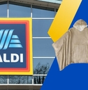 Aldi store with wearable blanket
