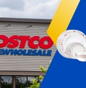 Costco store with holiday dinnerware set