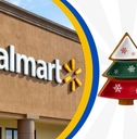 Walmart store with Christmas tray