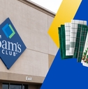Sam's Club store with holiday kitchen towels