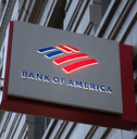 Bank of America sign on building