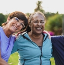 group of elderly people smiling