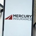 Mercury car insurance logo on a smart phone