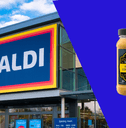 Aldi storefront and product