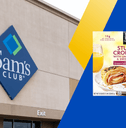 Collage of Sam's Club storefront and product