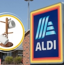 Aldi store with mug holder