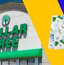 Dollar Tree store with floral kitchen towels