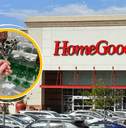 HomeGoods storefront and product collage