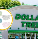 Dollar Tree store with storage baskets