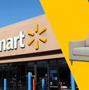 Walmart storefront and accent chair product