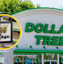 Dollar Tree storefront and product collage