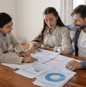 Young couple meeting with financial advisor