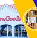 HomeGoods store with organizational rack