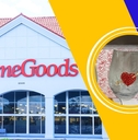 HomeGoods exterior with Valentine's Day cup