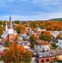 montpelier  vermont  usa town skyline  