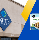 Collage of Sam's Club store and meatball product