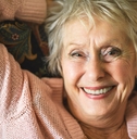 Senior woman looking relaxed and happy