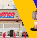 Coolage of Costco storefront and candle warmer lamp product
