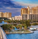 downtown sarasota from ringling bridge