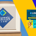 Collage of Sam's Club logo and a LIQUIDIV product