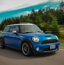 blue mini cooper
