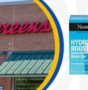Walgreens storefront and Neutrogena Hydro Boost