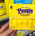 A Peeps box in a store