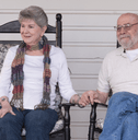 Older couple sitting on porch 2