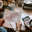 Seniors looking at past-due bills
