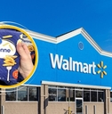 Walmart storefront with penne pasta box