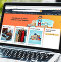Person shopping on Amazon