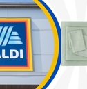 Aldi storefront with bamboo sheet set
