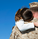 Veteran dad with daughter