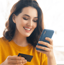 Girl with credit card