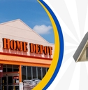 Original Home Depot Template with Moose A-Frame Style Cabin