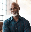 Portrait of a mature businessman in office setting