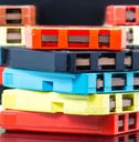 Stacks of 8-track tapes