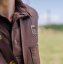 Close-up of worker with a UPS uniform