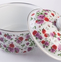 Floral casserole dish