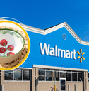 Walmart storefront collage with a tomato kitchen bowl