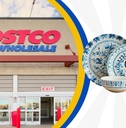 Costco storefront with dinnerware set