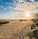 Beach scene in Mississippi