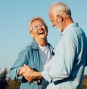 happy senior couple together